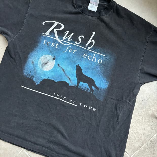 90s 빈티지밴드티 러쉬 투어티셔츠