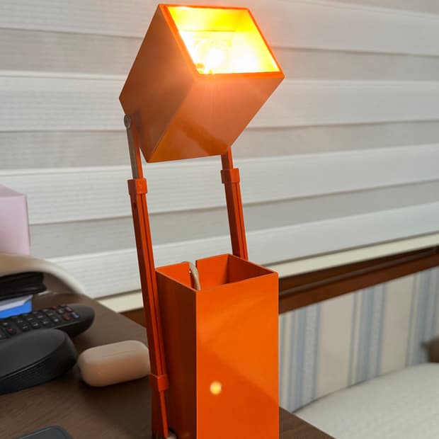 루이스 폴센 lampetit 오렌지 빈티지 데스크램프
