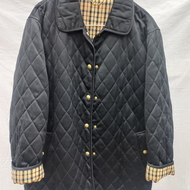 DAKS 퀼팅 자켓 블랙 95