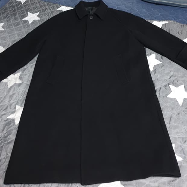 무신사스탠다드 캐시미어 블렌드 발마칸 코트 블랙 (M)