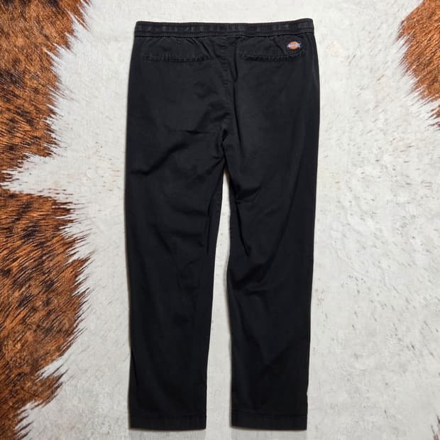 디키즈 블랙 밴딩 코튼팬츠