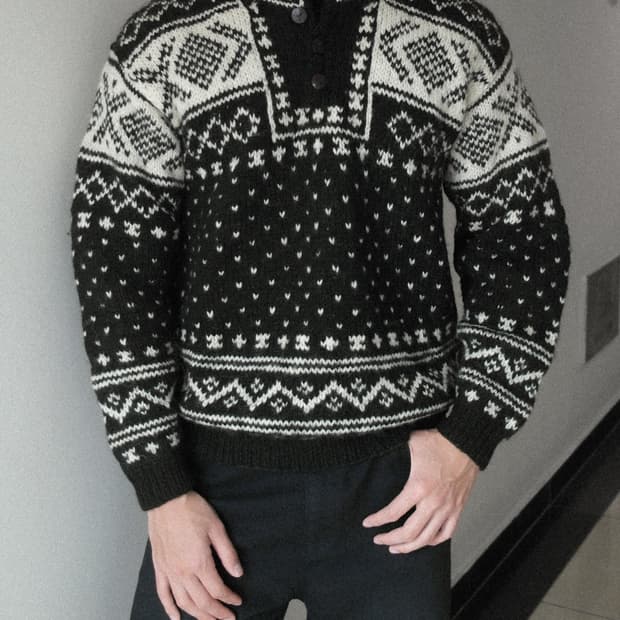 노르웨이 니트 스웨터