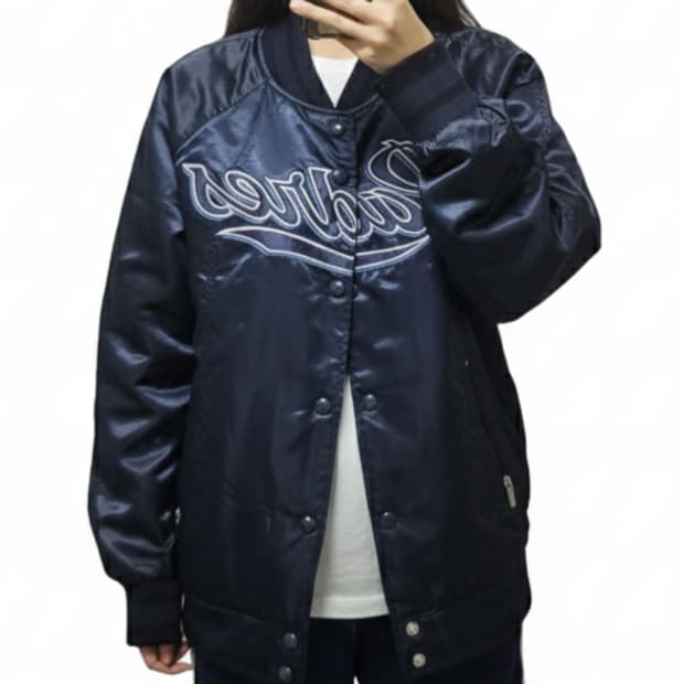 MLB 새틴 바시티 자켓/빈티지 00's/뉴욕 양키즈