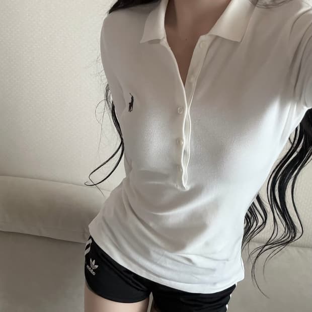폴로 랄프로렌 화이트 긴팔