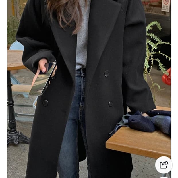 HOTPING 오버핏 롱코트