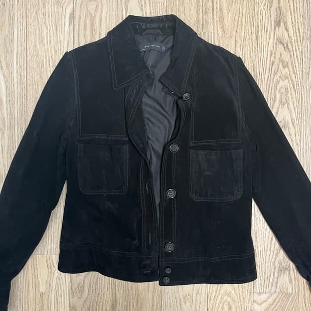 자라 스웨이드 자켓