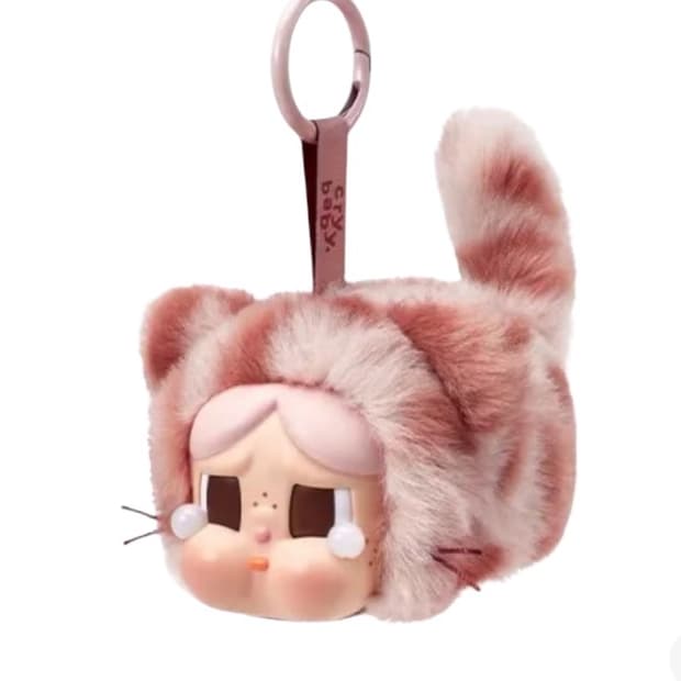 택포) 크라잉베이비 핑크 키링