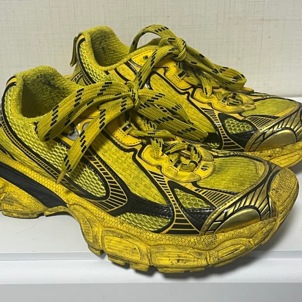 발렌시아가 3xl 옐로우 블랙 41사이즈