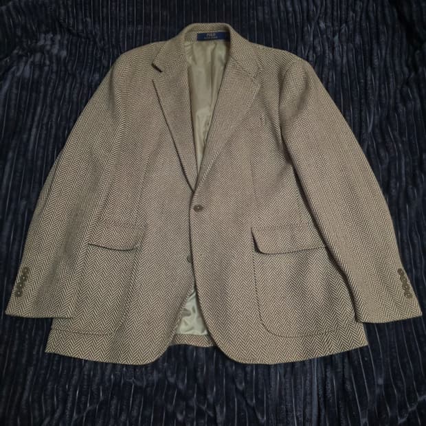 폴로 신형 베이지 헤링본지켓 XL(110)