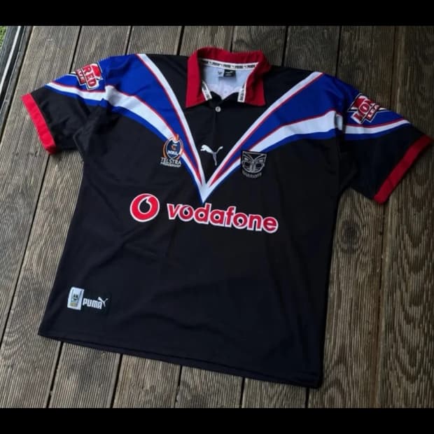 퓨마 2002 올드스쿨 뉴질랜드 워리어스 럭비 리그 nrl 유니폼