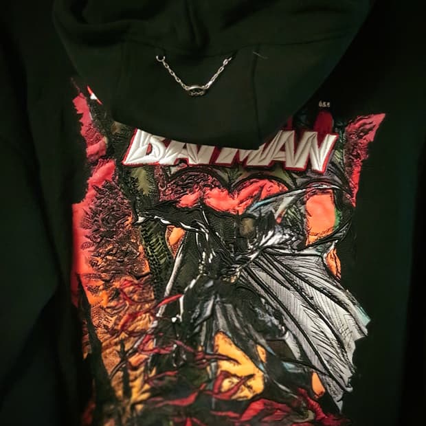 송지오 DC컬렉션 배트맨 자수 후드 50 송지오옴므 자수