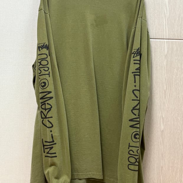 스투시 인터내셔널 피그먼트 다이드 롱슬리브 티셔츠