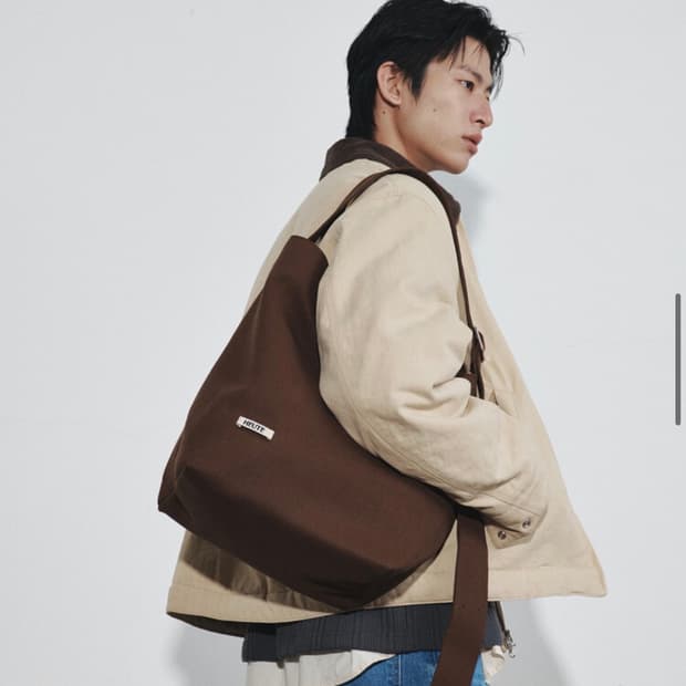호이테 TAPE TOTE BAG (DARK MOCHA)