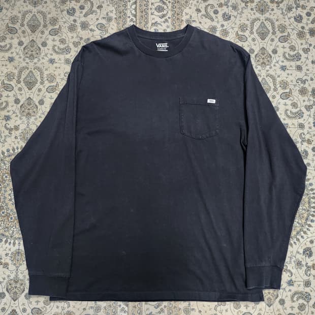 반스 스컬로고 포켓 긴팔티 XL