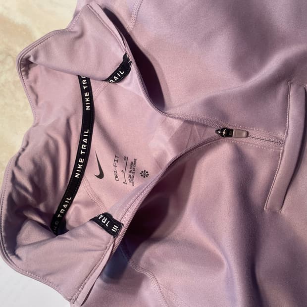 나이키 드라이핏 하프집업 라벤더 DRI-FIT 트레일 러닝 우먼