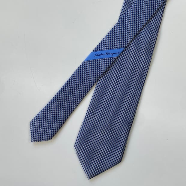 신형라벨 페레가모(Ferragamo)  명품 정품넥타이8.1cm