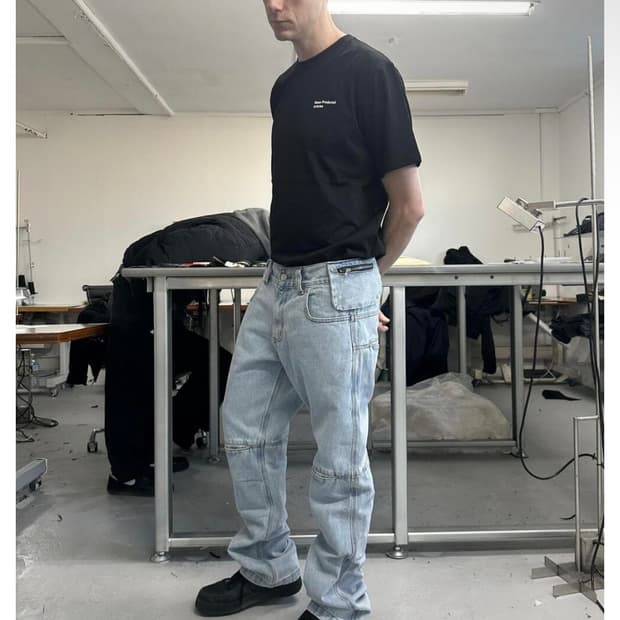 MPa BAG PANTS (STEEL BLUE)