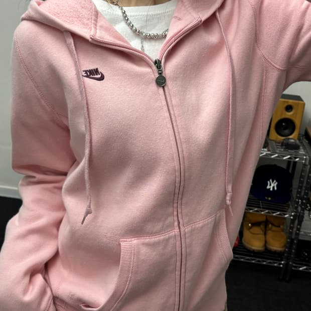나이키 00s 베이비 핑크 후드집업