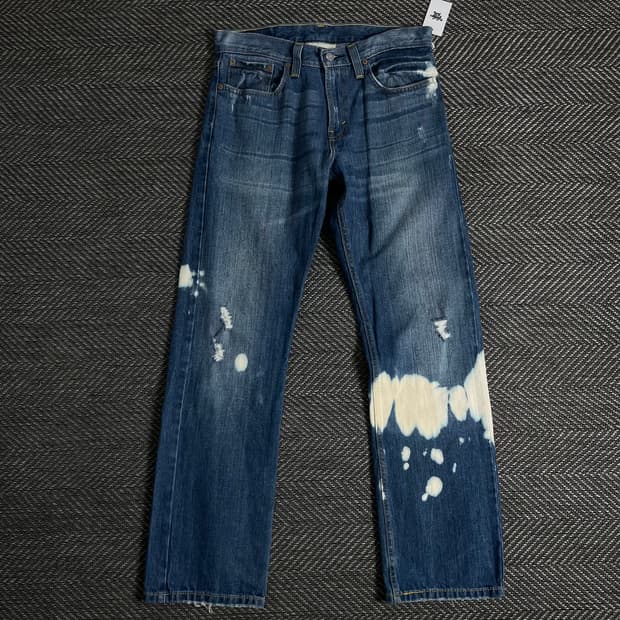 리바이스 514 블리치드 타이다이 데님 팬츠o 3390