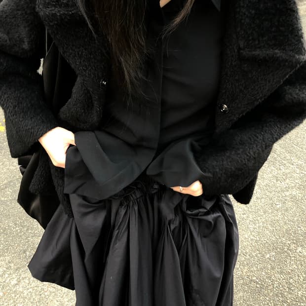 구찌 by 톰포드 98FW 블랙 울 셔츠