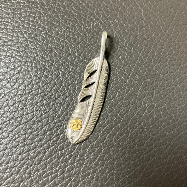 네이티브 아메리칸 실버 깃털 팬던트
