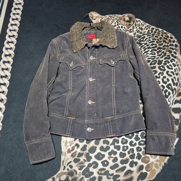 리바이스 타입1 쉐르파 코듀로이 웨스턴 트러커 자켓 m