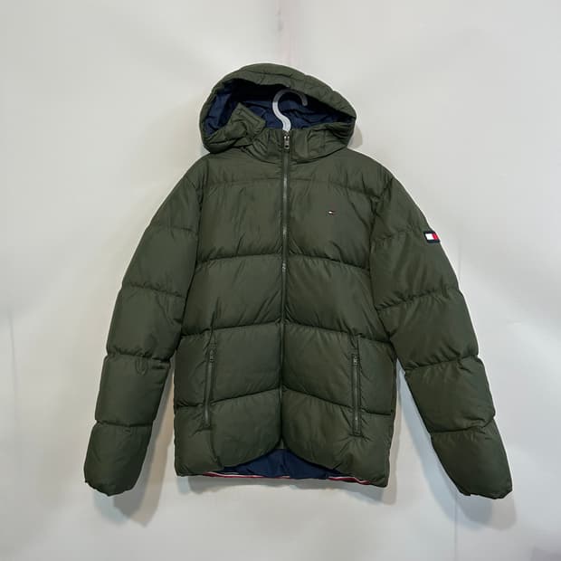 타미힐피거 2021 남성 푸퍼 패딩 카키색 95정도
