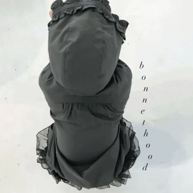 히피디피 보닛 프릴 후드집업 바람막이