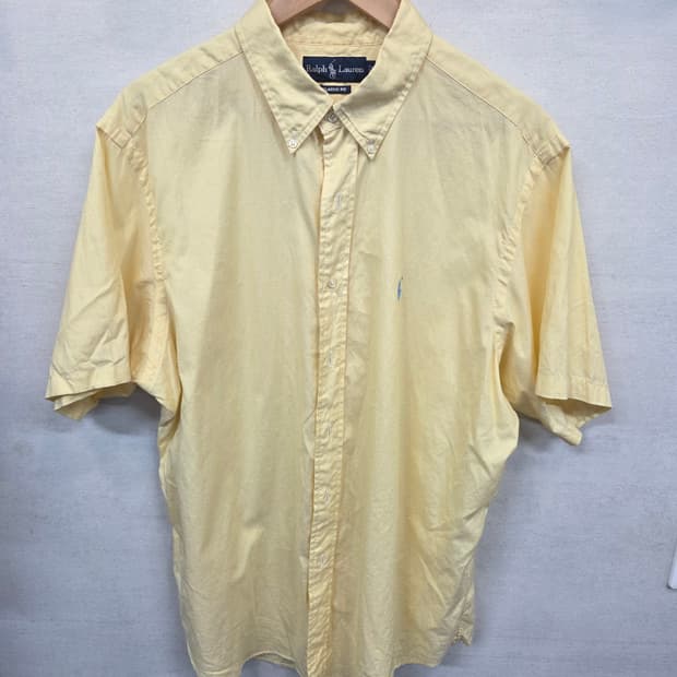 폴로랄프로렌 올드스쿨 셔츠반팔 병아리 xxl 