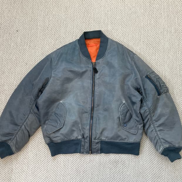 빈티지 썬 페이딩 ma-1 플라이트 자켓 