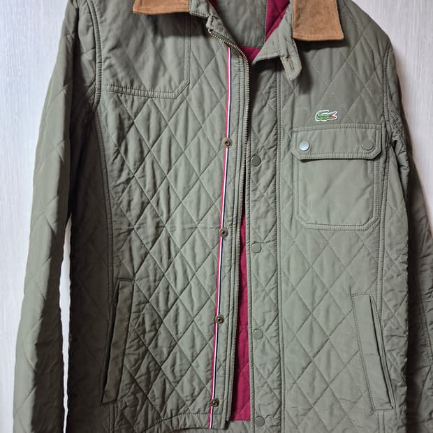 라코스테 퀄팅 자켓 누빔 자켓 코듀로이카라 자켓 95