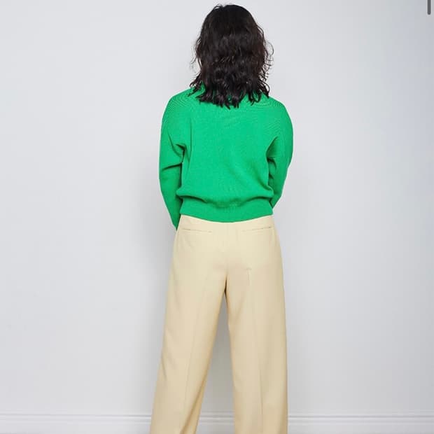 WMM 그린 풀오버 니트