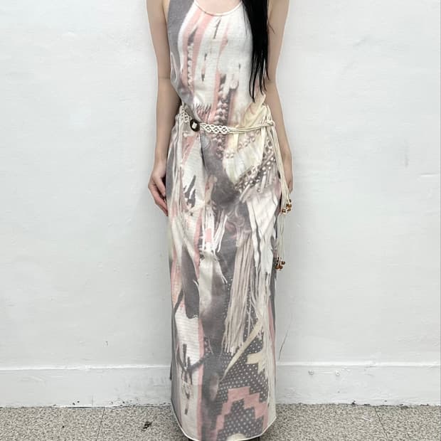 G.o.a bohemian printing long one piece