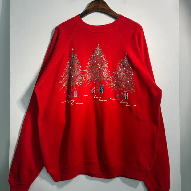 [L~XL] U.S.A. 크리스마스 어글리니트 트리 스웻셔츠 맨투맨 