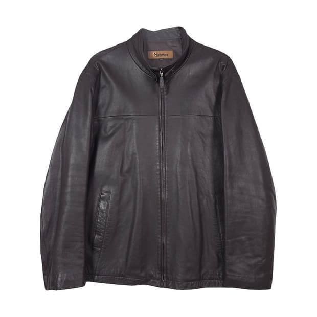 빈티지 삼미 리얼 양가죽 블루종 자켓 XL