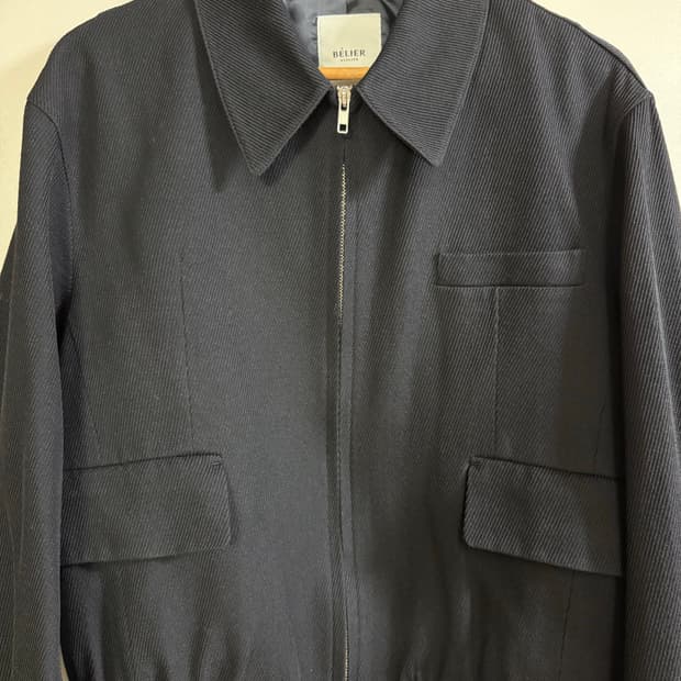 벨리에 다이에그널 블루종 자켓 블랙 M