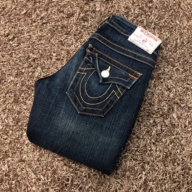 트루릴리전 빌리 워싱 데님 팬츠