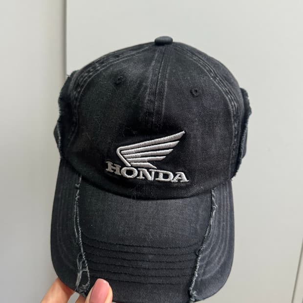 혼다 컷오프 볼캡 블랙