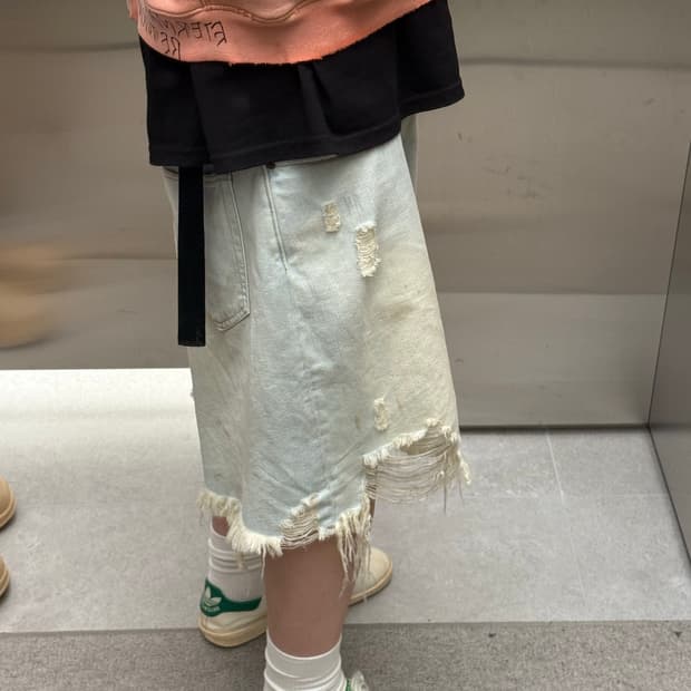 아크네 스튜디오 acne 25 ss 디스트레스 데님쇼츠 52