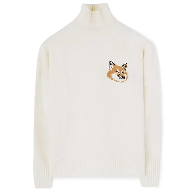 메종키츠네 22FW 폭스헤드 오버사이즈 하이넥 스웨터