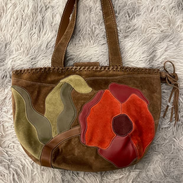 Coach 코치 올드코치 스웨이드 poppy for peace 가장 토트