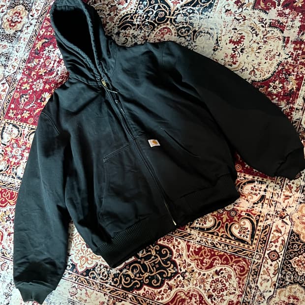 칼하트 덕액티브 워크자켓 블랙 L