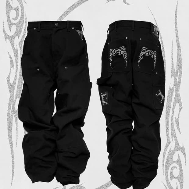 Tribal Halo Cargo Wide Pants