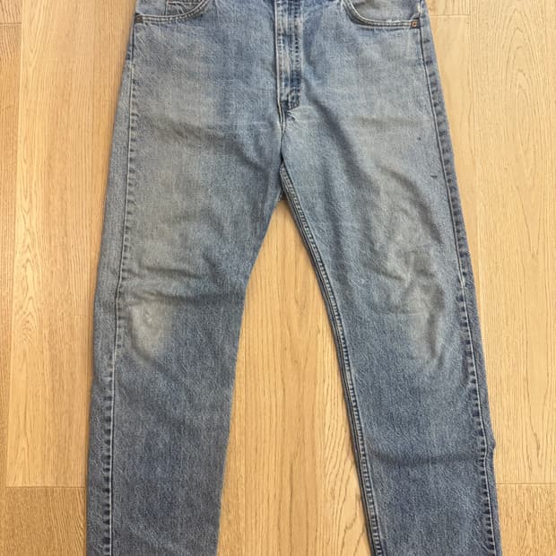 90s 리바이스 오렌지탭 505 데님팬츠 made in usa