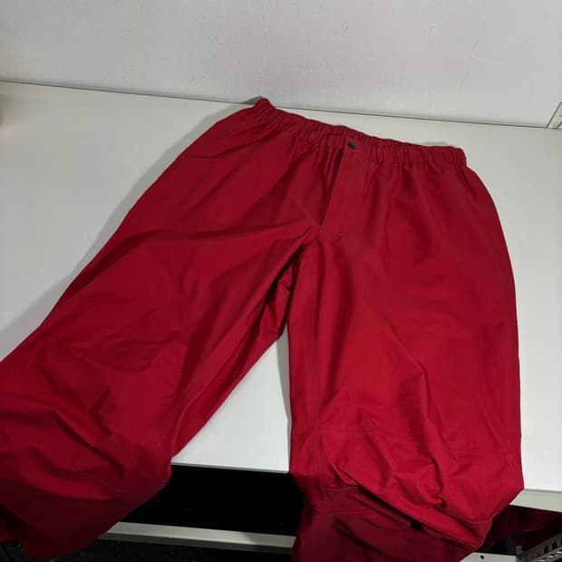 M 컬럼비아 레드 바막재질 나일론 옴니테크 방풍등산팬츠