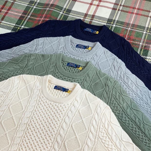 폴로 랄프로렌 21Winter 아란패턴 니트/스웨터 