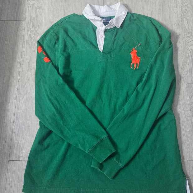 폴로 럭비티 그린 XL