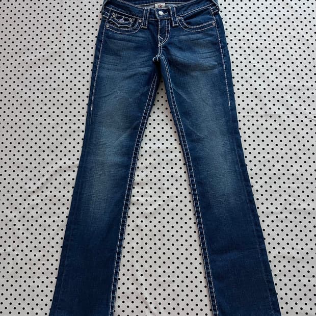 트루릴리전 DISCO BILLY BIG T 로우라이즈 데님팬츠