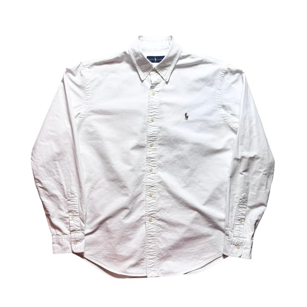 폴로 옥스퍼드면 화이트 셔츠