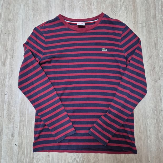 라코스테 라이브 스트라이프 긴팔티